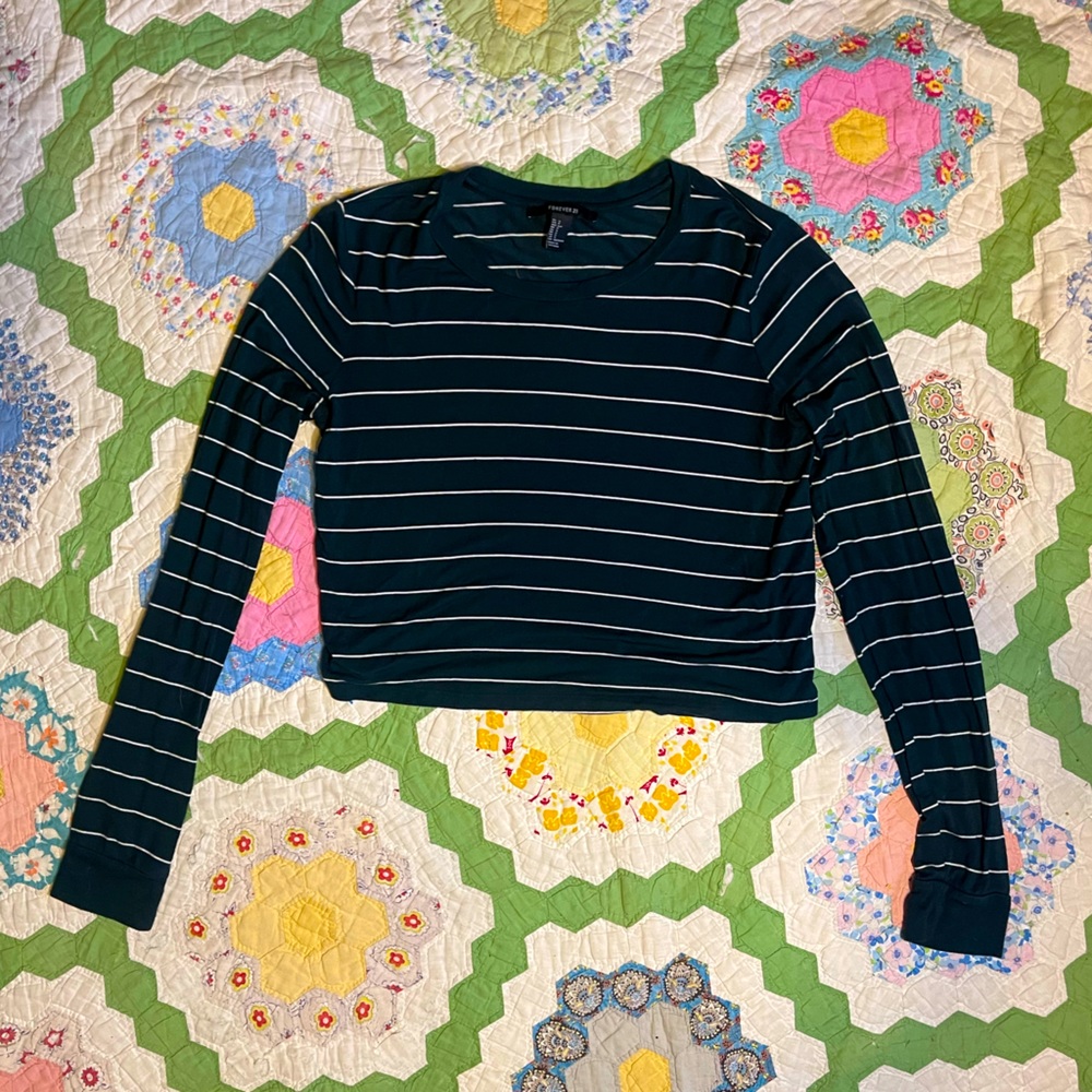 Striped Forever 21 Long Sleeve Small